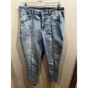 One 5 One Jeans Women's Size 12/31 Blue Light Wash Skinny Denim High Rise